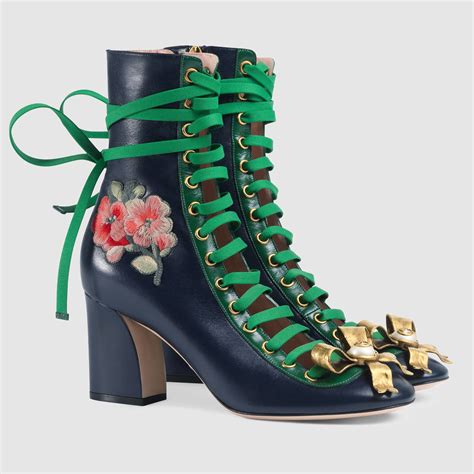 gucci leather ankle boots sale|Gucci heeled ankle boots.